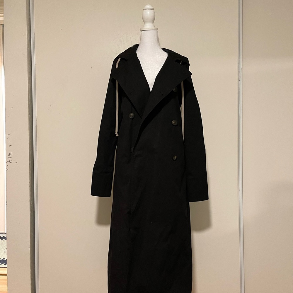 Rick Owen’s Women’s Black Trench Coat